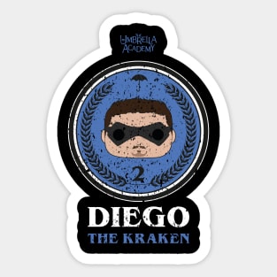 UMBRELLA ACADEMY 2: DIEGO THE KRAKEN (GRUNGE STYLE) Sticker